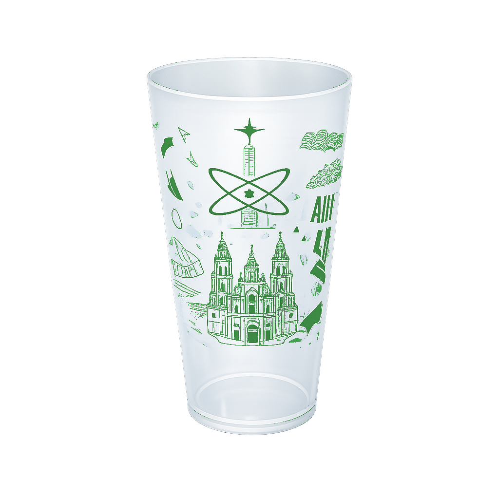 Vaso de 500 cc Alto reutilizable y personalizable - Imagen 2